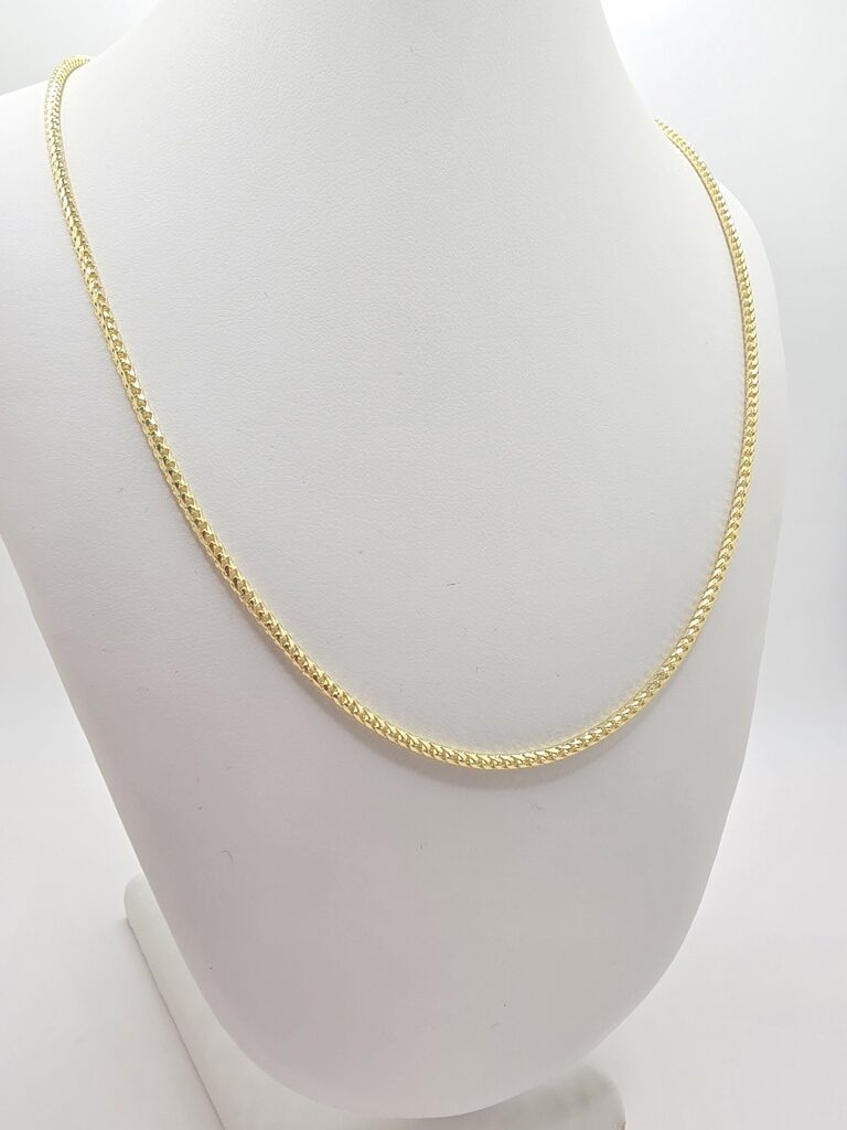 10K HOLLOW FRANCO CHAIN – 1.5MM 18" – JY Jewelry Wholesale