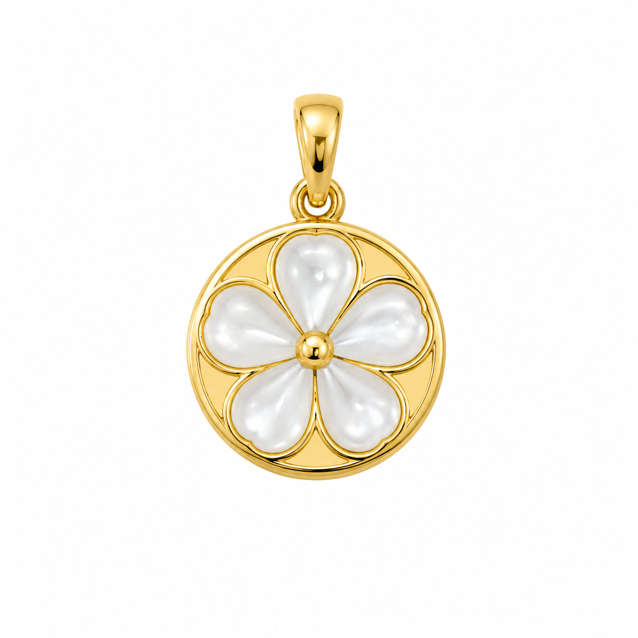 10K ROUND FLOWER PENDANT – JY Jewelry Wholesale