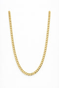 10K HOLLOW CUBAN CURB FLAT CHAIN – 20" 3.5MM – JY Jewelry Wholesale