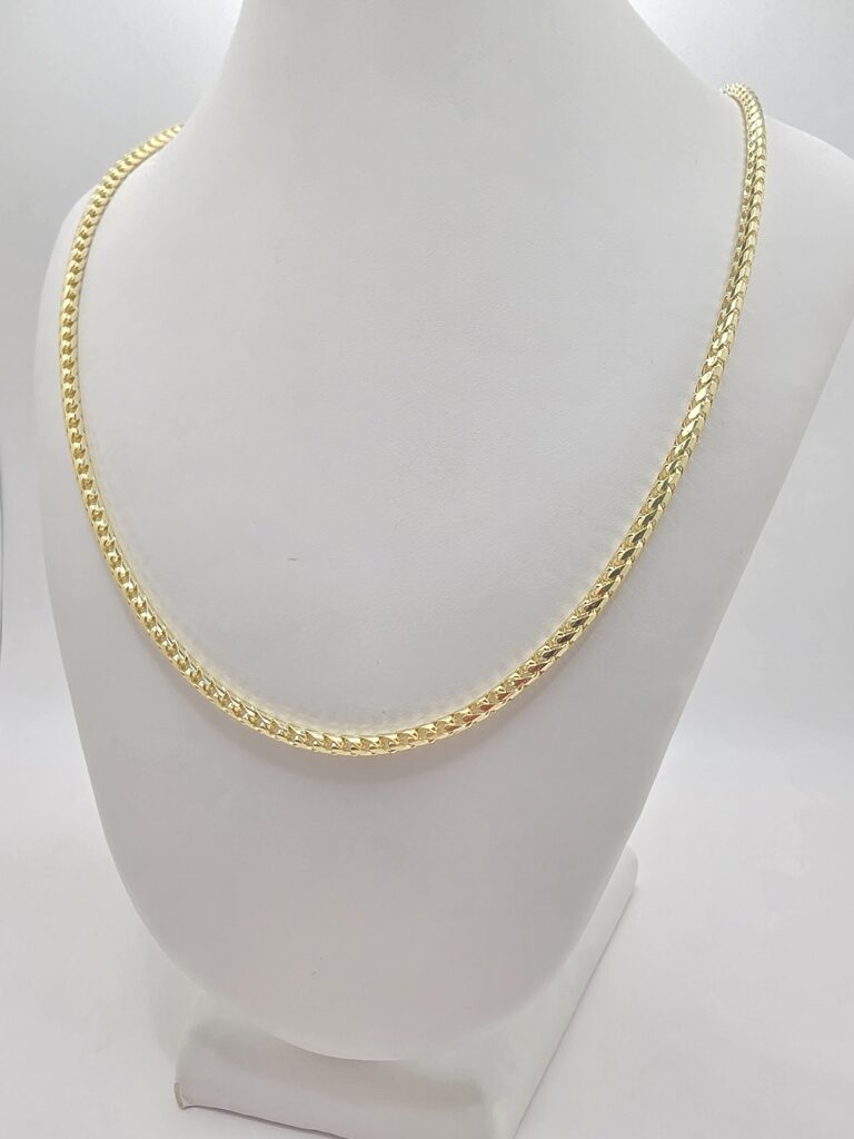 14K SOLID FRANCO CHAIN – 24" 3MM – JY Jewelry Wholesale