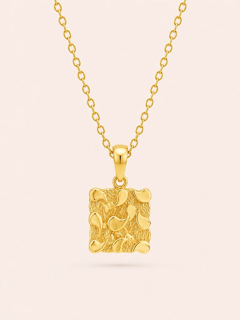 10K SMALL SQUARE NUGGET PENDANT – JY Jewelry Wholesale