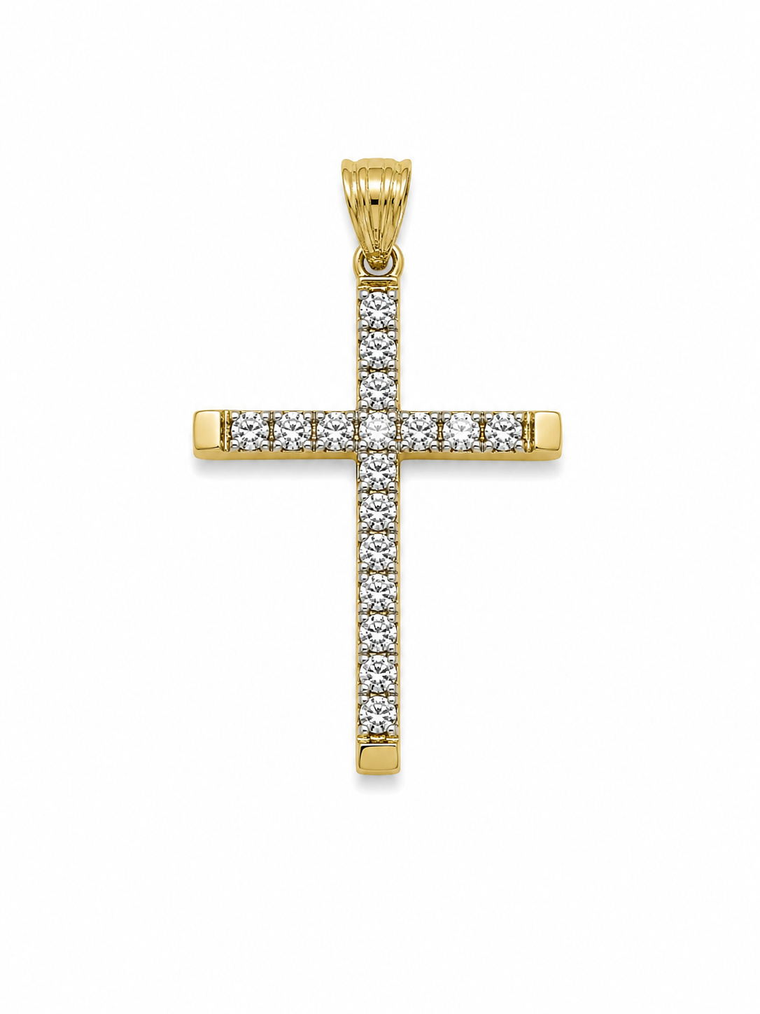 10K DELICATE CZ FINE CROSS PENDANT – JY Jewelry Wholesale