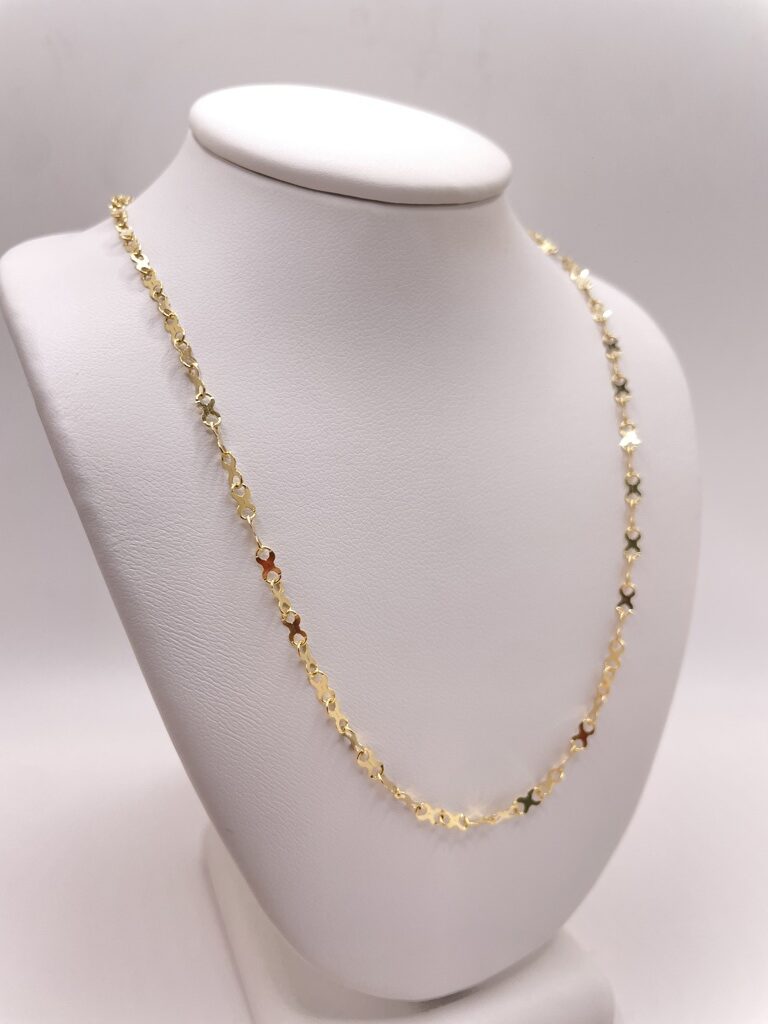 10K FIGURE EIGHT LINK CHAIN – 16" 2.5MM – JY Jewelry Wholesale
