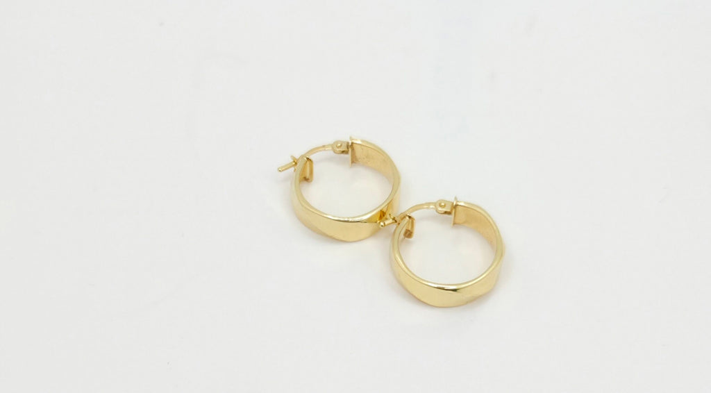 10K MEDIUM TWISTED EFFECT HOOPS EARRINGS – JY Jewelry Wholesale