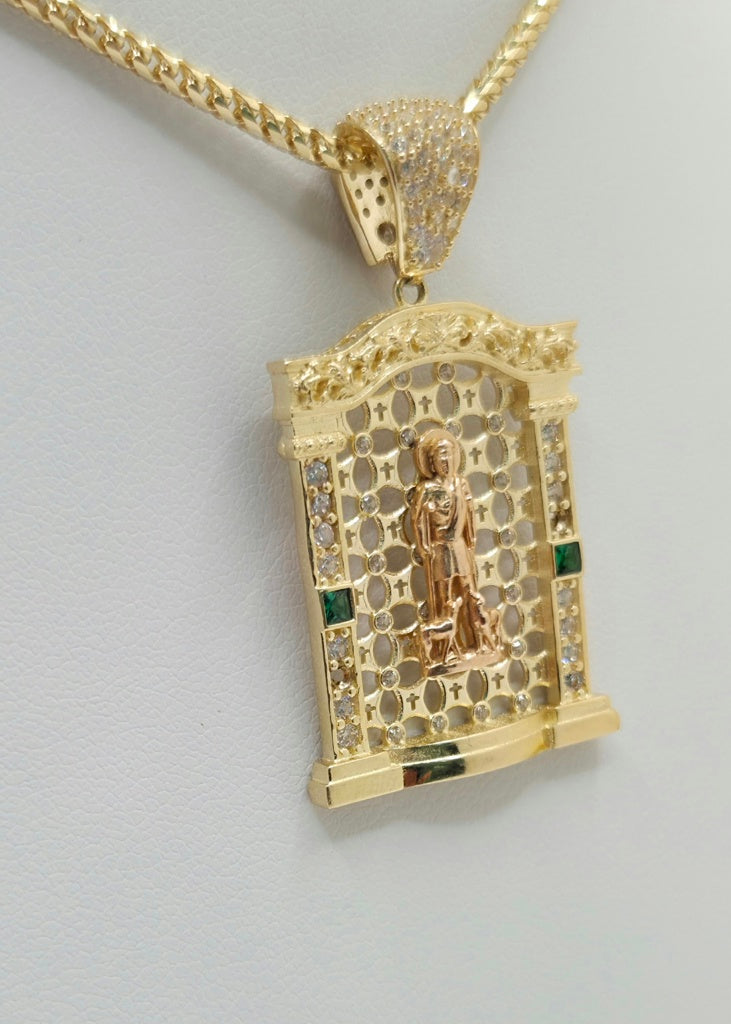14K NET BACKGROUND HOUSE STYLE SAN LAZARO PENDANT – JY Jewelry Wholesale