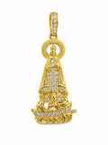 10K MEDIUM YELLOW GOLD CZ CARIDAD PENDANT – MEDIUM – JY Jewelry Wholesale