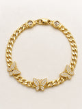 10K CZ BUTTERFLY BRACELET – 7" 5MM – JY Jewelry Wholesale