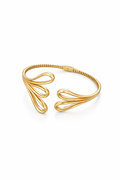 10K YELLOW GOLD ASYMMETRIC BANGLE – JY Jewelry Wholesale