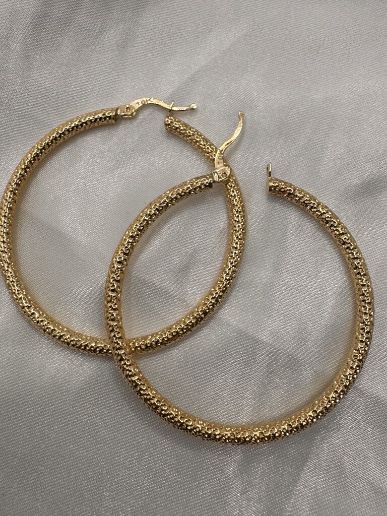 10K NEVADAS HOOPS EARRINGS – 6 3MM – JY Jewelry Wholesale