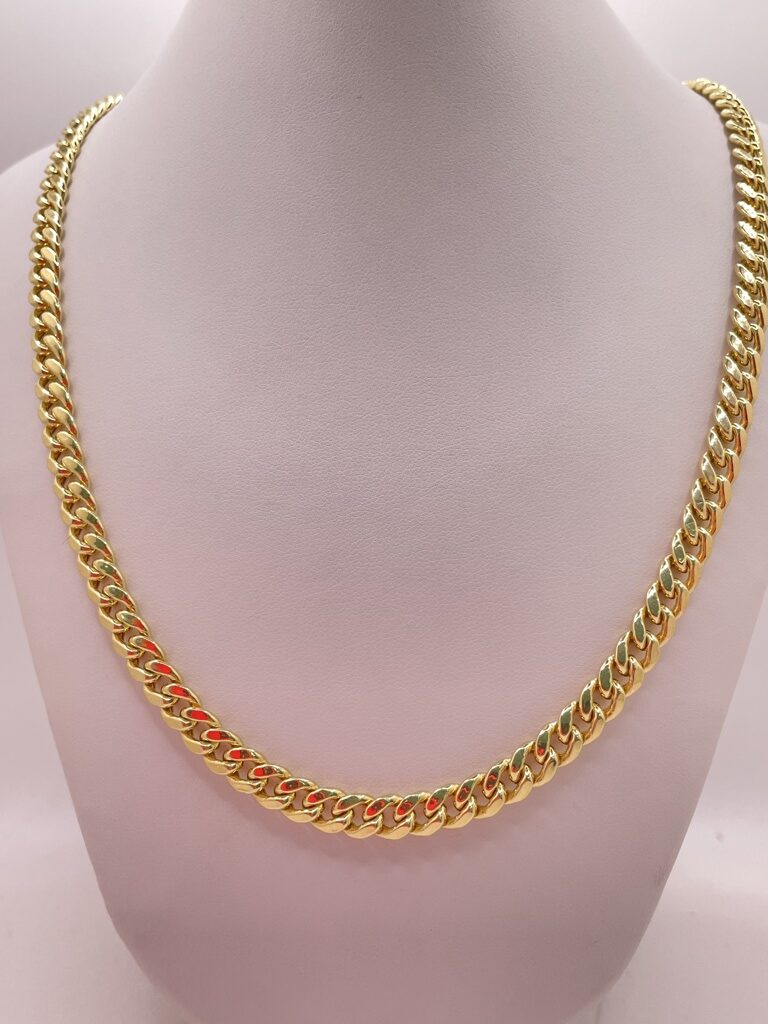 10K SEMISOLID MIAMI CUBAN CHAIN 7MM 22" – JY Jewelry Wholesale