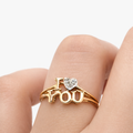 10K "I LOVE YOU" DIAMOND WOMAN'S RING – 7 – JY Jewelry Wholesale