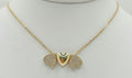 10K THREE HEARTS ROLO CHAIN – 16" 1MM – JY Jewelry Wholesale