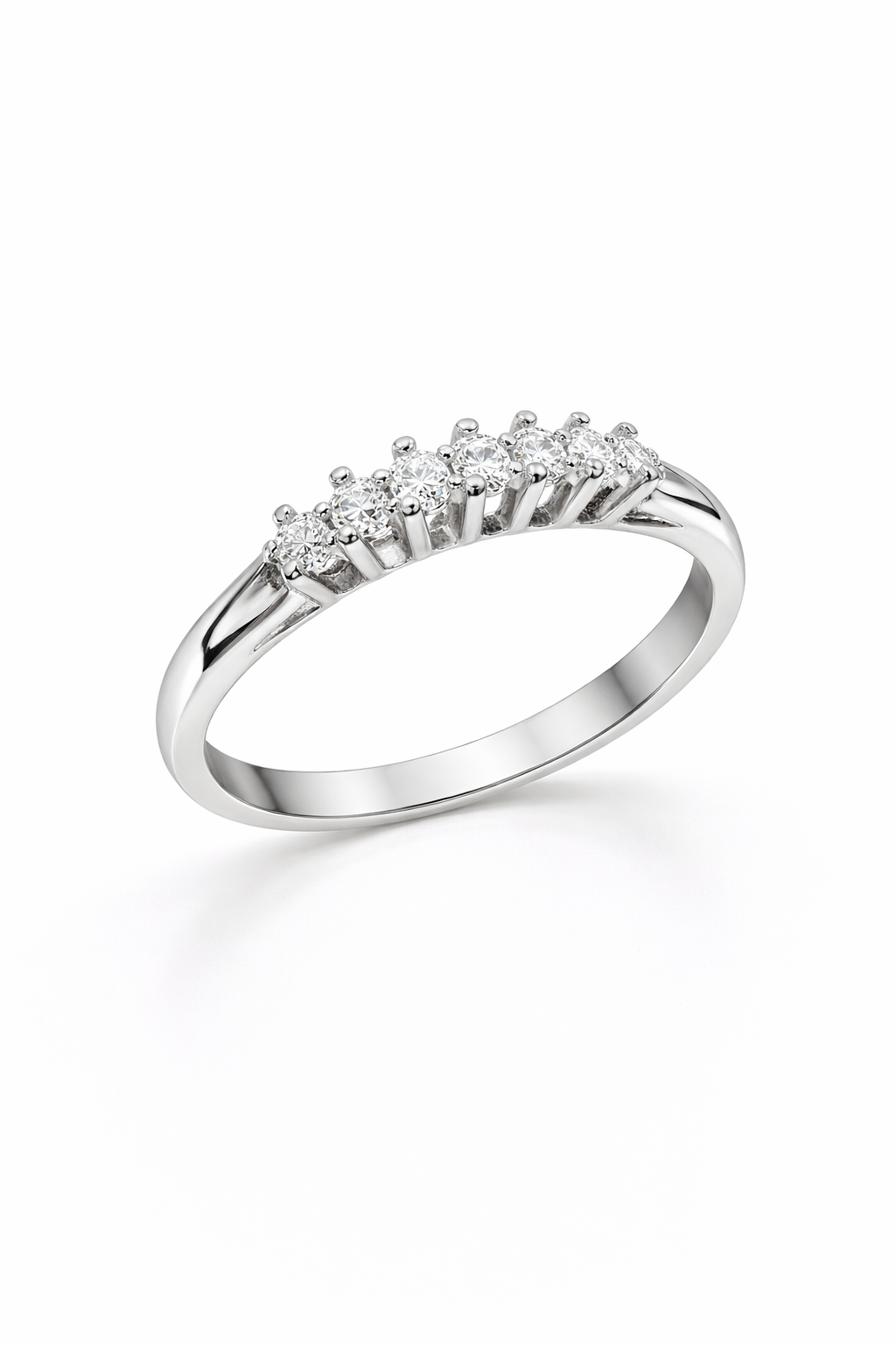 14K WHITE GOLD DIAMOND WOMAN'S RING – 6 – JY Jewelry Wholesale