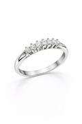 14K WHITE GOLD DIAMOND WOMAN'S RING – 6 – JY Jewelry Wholesale