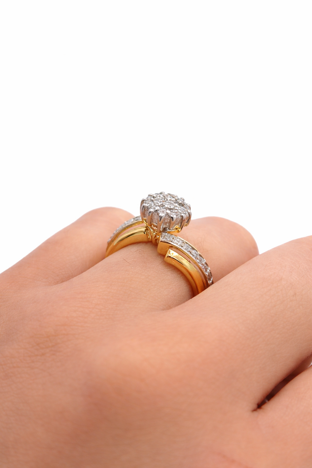 10K ELEGANT ROUND DIAMONDS WOMAN'S RING – 6 – JY Jewelry Wholesale