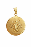 10K SOLID ROUND SAN LAZARO PENDANT – SMALL – JY Jewelry Wholesale