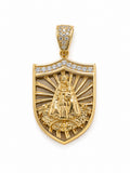 10K CARIDAD SHIELD SHAPE PENDANT – JY Jewelry Wholesale