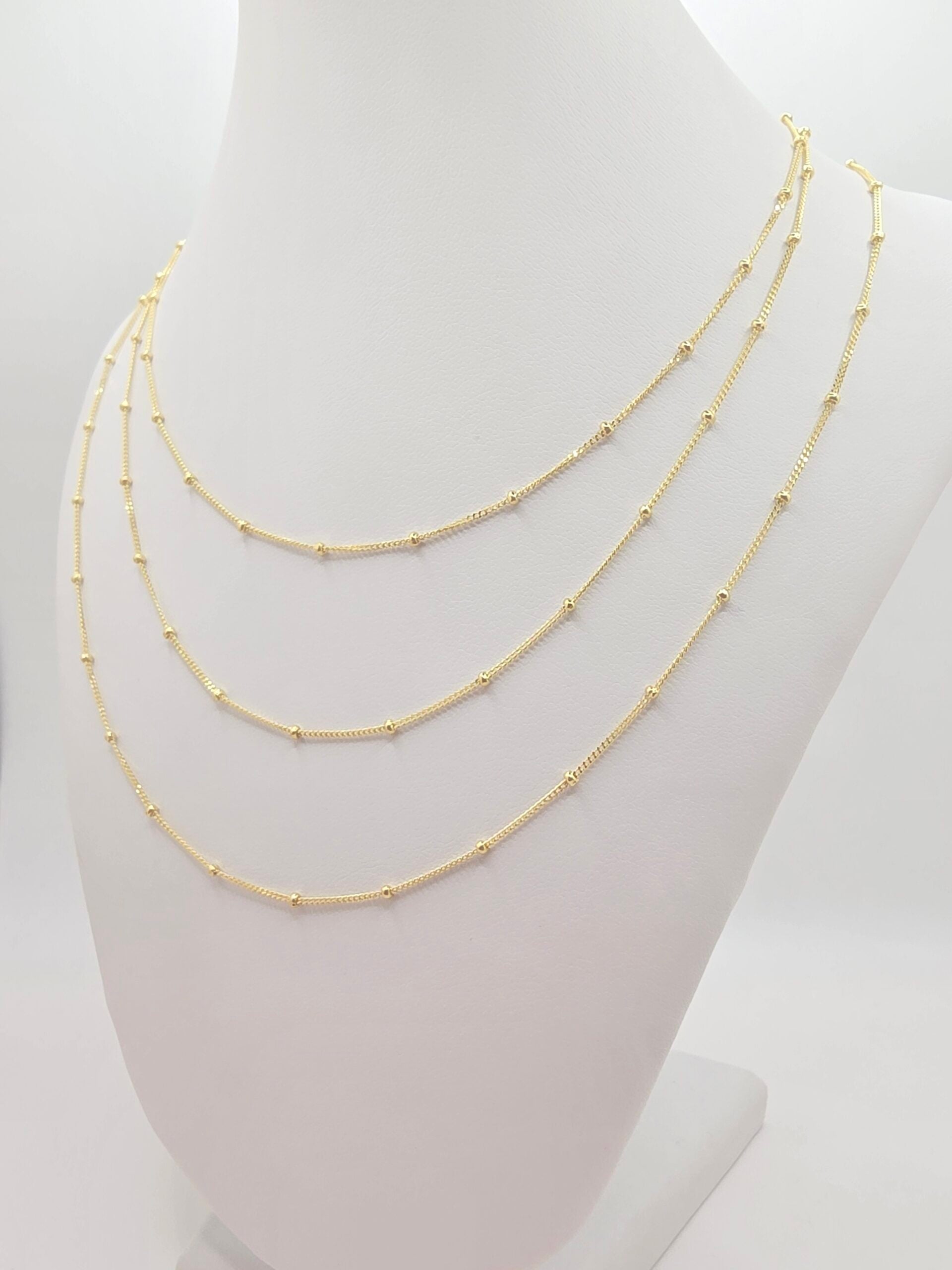 10K BEAD CHAIN – 20" – JY Jewelry Wholesale