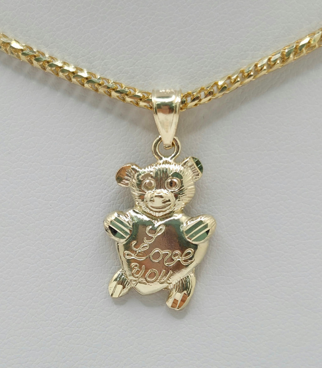 10K LOVE YOU SMALL BEAR PENDANT – JY Jewelry Wholesale