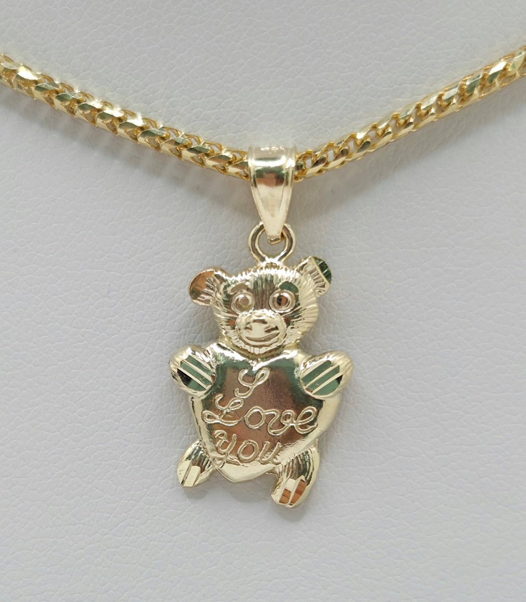 10K LOVE YOU SMALL BEAR PENDANT – JY Jewelry Wholesale