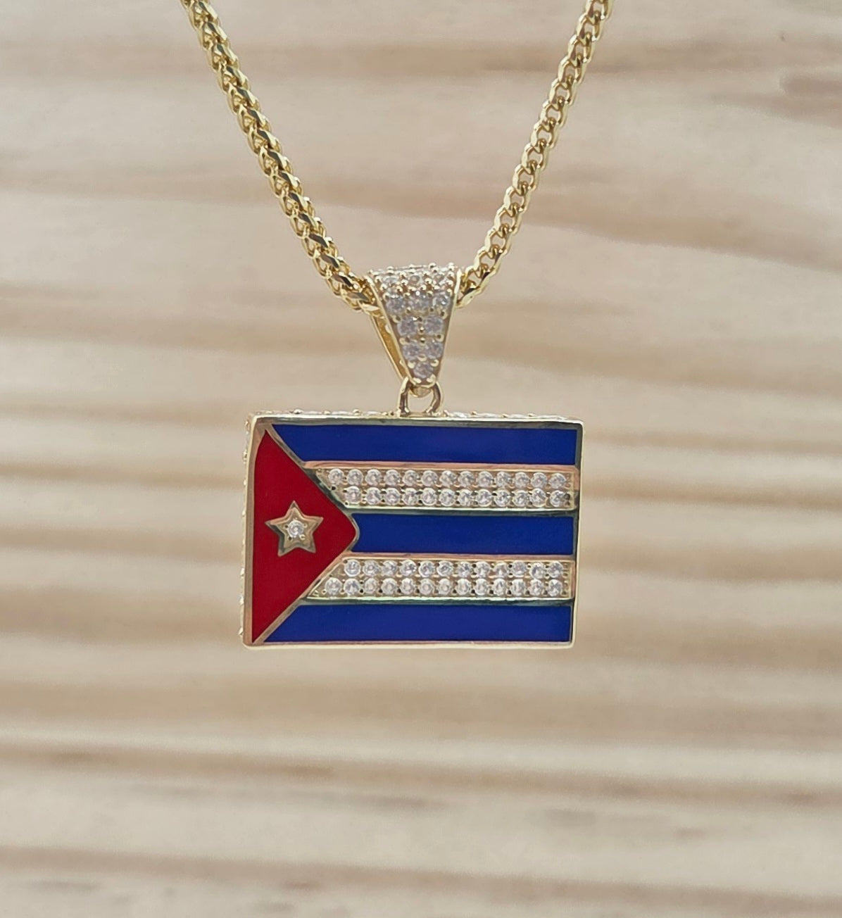10K CUBAN FLAG PENDANT – JY Jewelry Wholesale