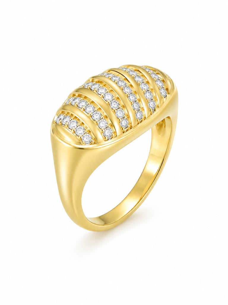 10K ALMOND CZ RING – 7.5 – JY Jewelry Wholesale