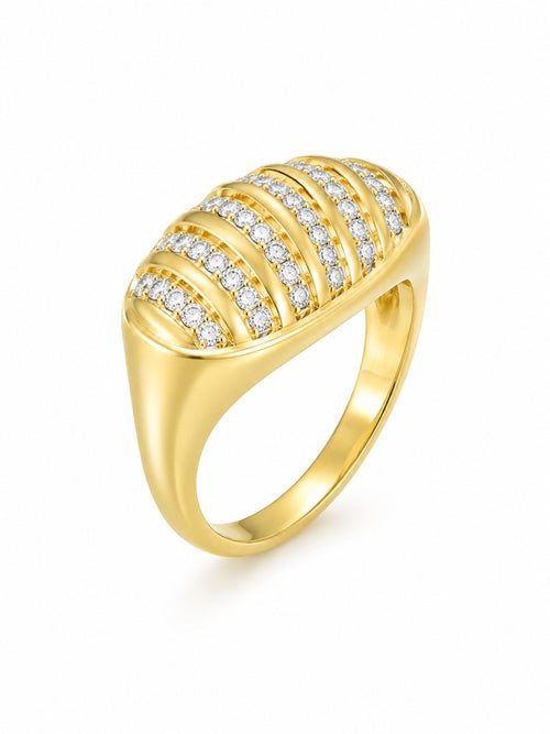 10K ALMOND CZ RING – 7.5 – JY Jewelry Wholesale