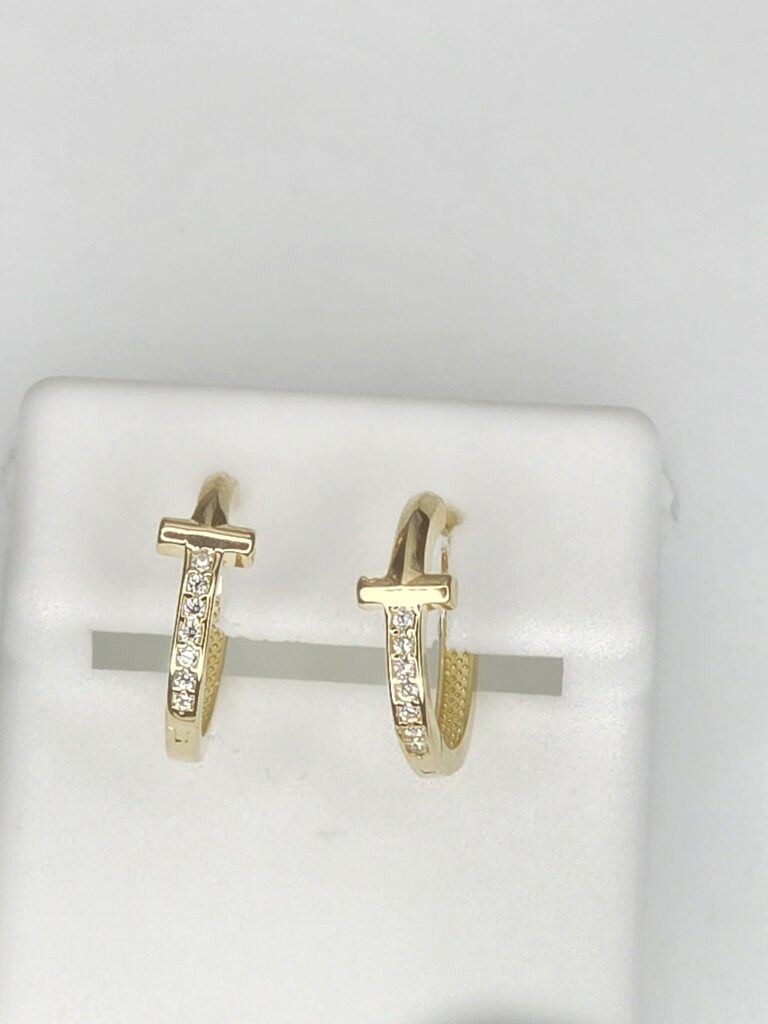 10K DELICATE CROSS HOOPS EARRINGS – EXTRA SMALL – JY Jewelry Wholesale