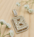10K SMALL CZ "B'' LETTER PENDANT – JY Jewelry Wholesale
