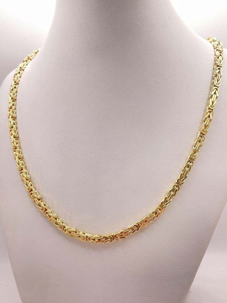 10K BYZENTINE CHAIN 20" 3.5MM – JY Jewelry Wholesale