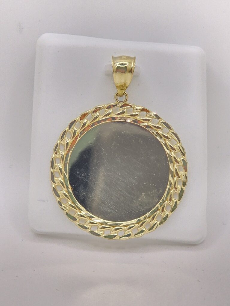 10K MEMORIAL PENDANT MIAMI CUBAN EDGE – JY Jewelry Wholesale