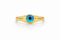 10K ROUND EYE CENTER RING – 7 – JY Jewelry Wholesale