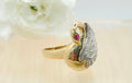 14K TWO TONE SWAN WOMAN'S RING – 7 – JY Jewelry Wholesale