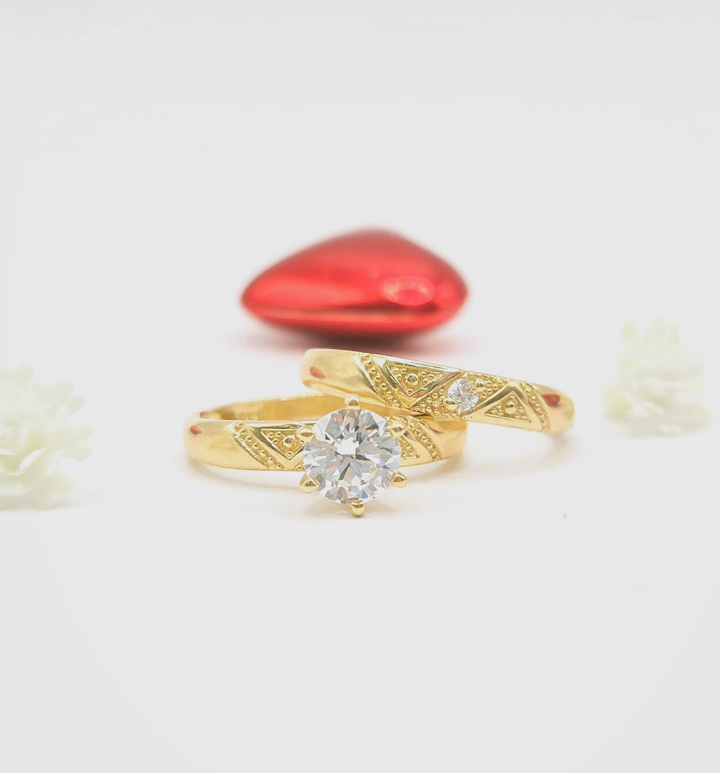 10K RHOMBUS DETAILS ENGAGEMENT WOMAN'S – 7 – JY Jewelry Wholesale
