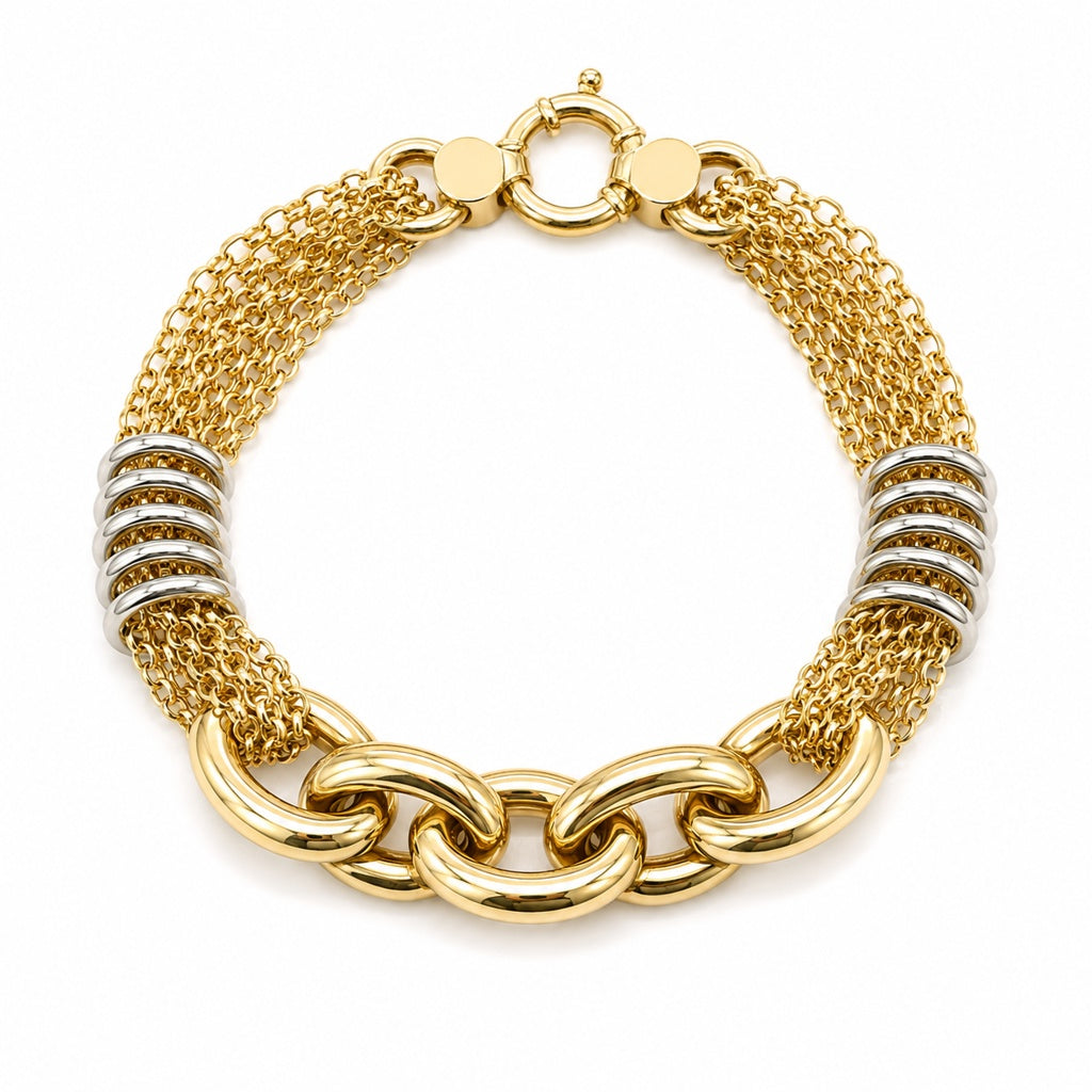 10K ROLO BRACELET – 7" – JY Jewelry Wholesale