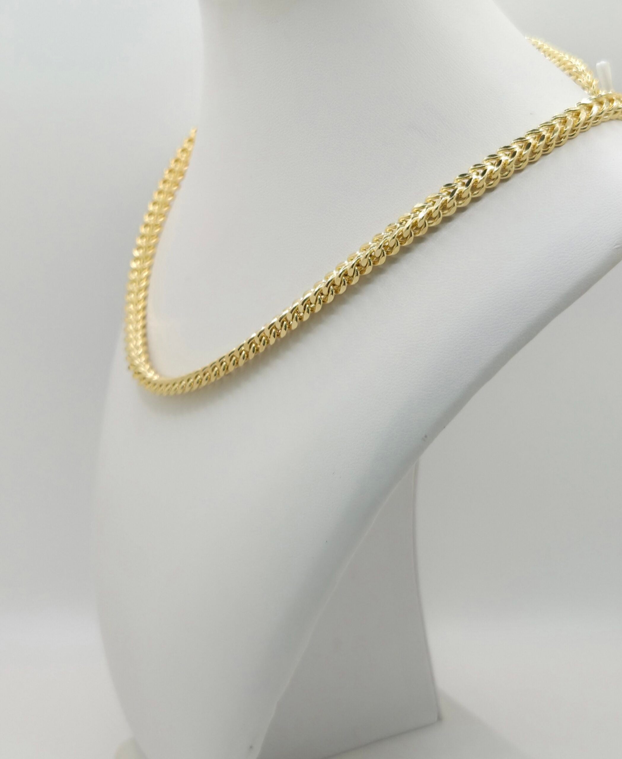 10K HOLLOW FRANCO CHAIN – 3MM 20" – JY Jewelry Wholesale