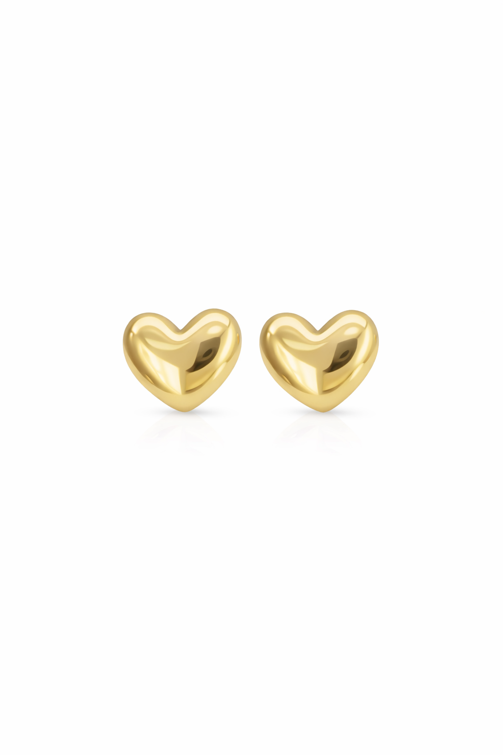 10K PLAIN HEART OMEGA BACK EARRINGS – JY Jewelry Wholesale